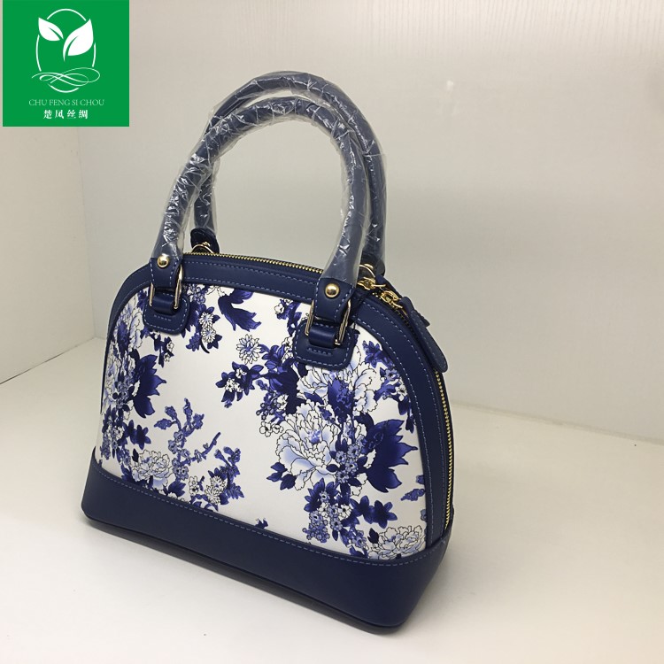 青花瓷系列真絲包
