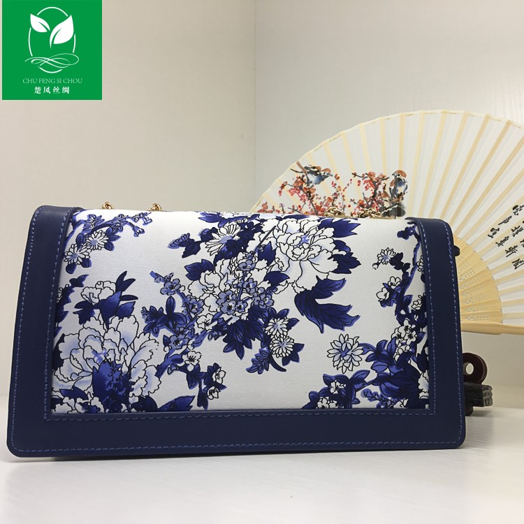 青花瓷系列真絲包