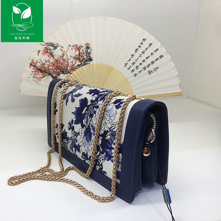 青花瓷系列真絲包
