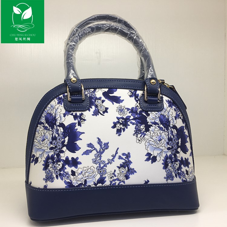 青花瓷系列真絲包