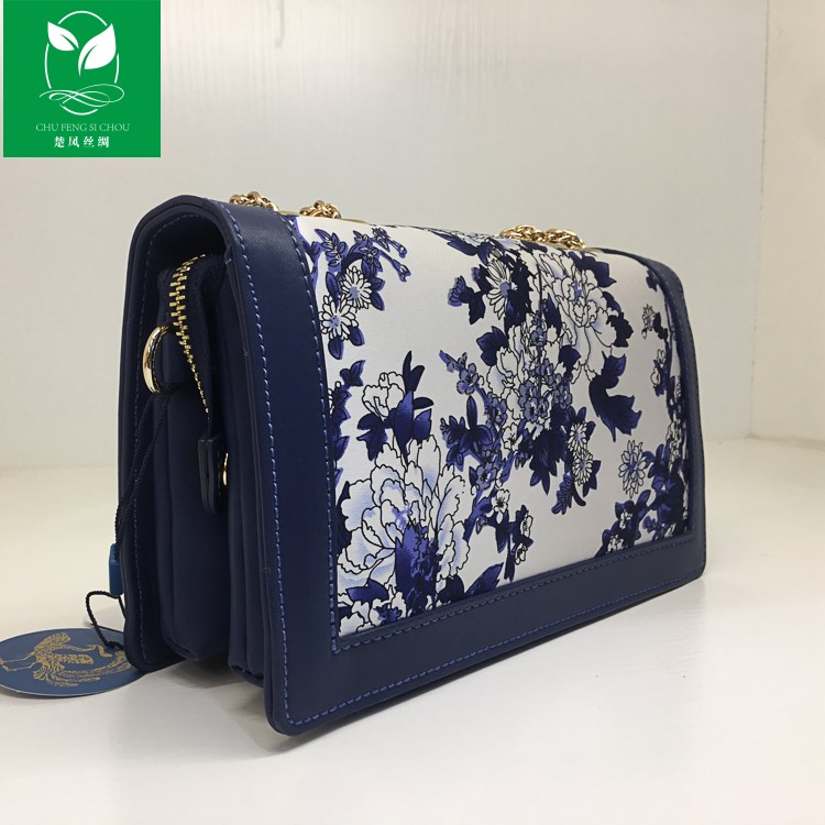青花瓷系列真絲包